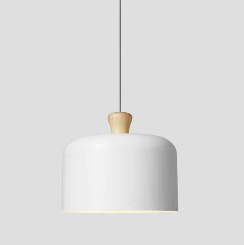 Nordic Creative Orange Aluminum Pendant Lamp for Living Room Home Decor Modern Wood LED E27 LED Bulb Hanging Lighting Fixture