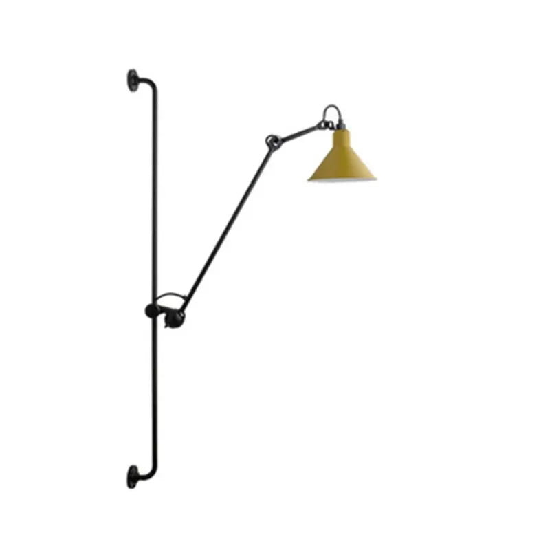 Modern Rotary Design Metallic Paint Wall Light Industrial Wind DIY for Living Room Decoration Free Adjustable LED E14 Bulb Lamp
