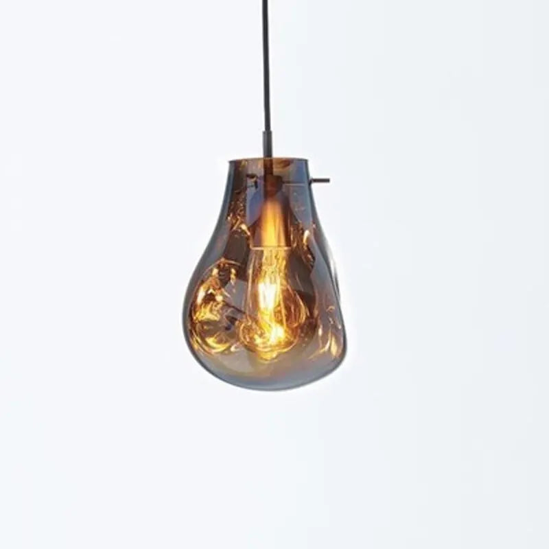 Modern Crystal Glass Pendant Lamp For Home Decoration Nordic Chrome Living Room E27 LED Bulb Pendant Lighting