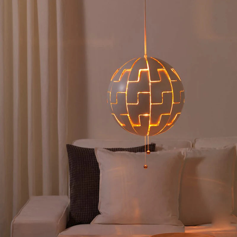 Nordic Simple Pendant Lamp Plated Acrylic Deformable Creative Personality E27 Single Bedroom Livingroom Dining Lighting Fixture