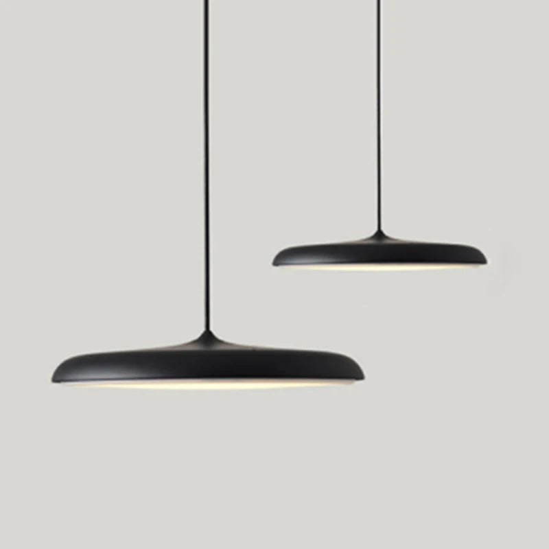 Nordic Simple Pendant Lamp Iron Paint Creative UFO Personality LED Macarons Color Single Head Bedside Lighting Lamp