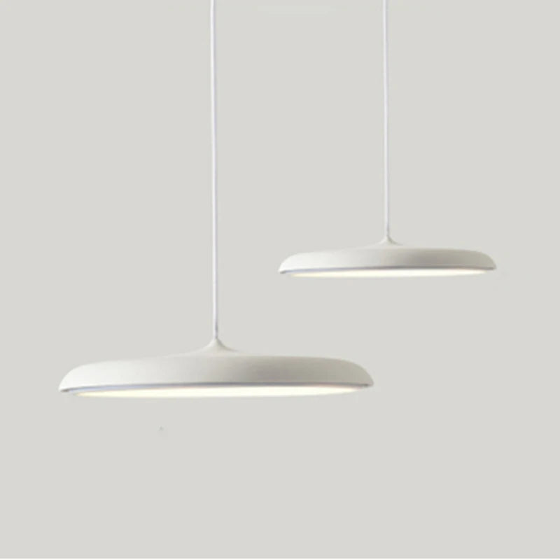 Nordic Simple Pendant Lamp Iron Paint Creative UFO Personality LED Macarons Color Single Head Bedside Lighting Lamp