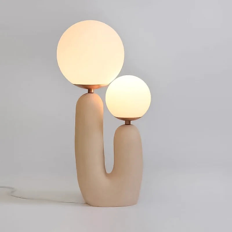 Nordic Ins Creative Art Table Lamp - Glass LED Bedside Lamp for Bedroom - Modern Minimalist Net Red Home Decor Lighting Fixture