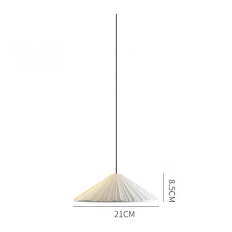 Creative Nordic Resin Pendant Lamp - Macaron Pink LED E27 Lighting with Conical Ripple Design - Modern Simple Home Decor Fixture
