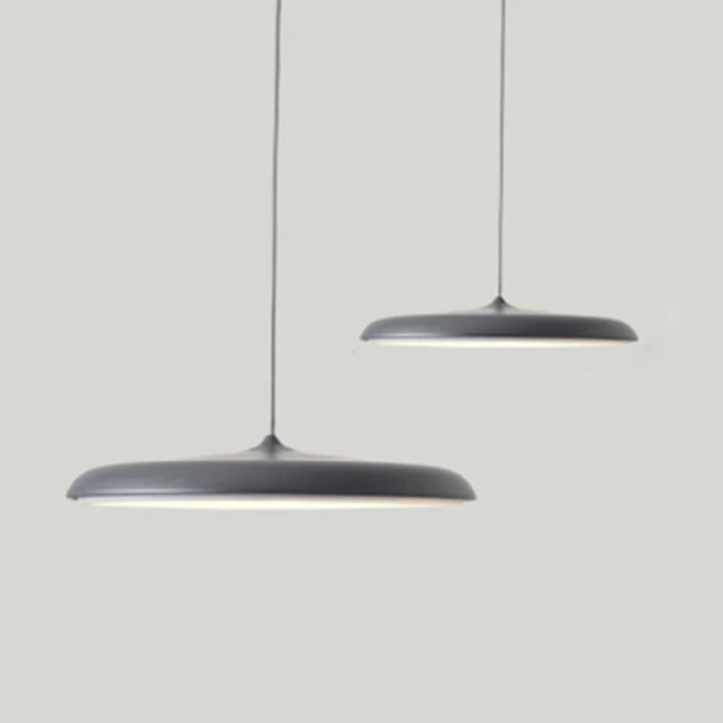 Nordic Simple Pendant Lamp Iron Paint Creative UFO Personality LED Macarons Color Single Head Bedside Lighting Lamp