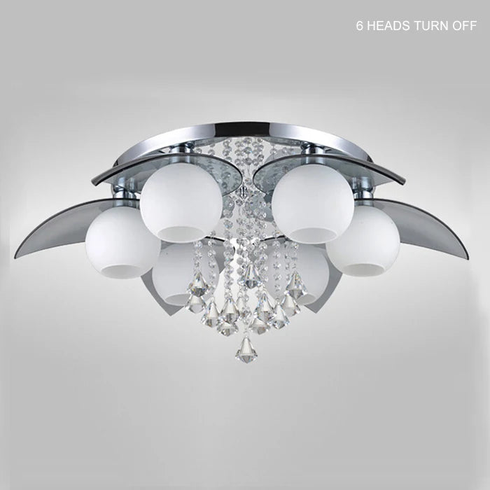 Modern K9 Crystal Colrful LED Light Chandelier Lamp Home Deco Glass Ball LED Chandelier Light Fixture Remoter Control