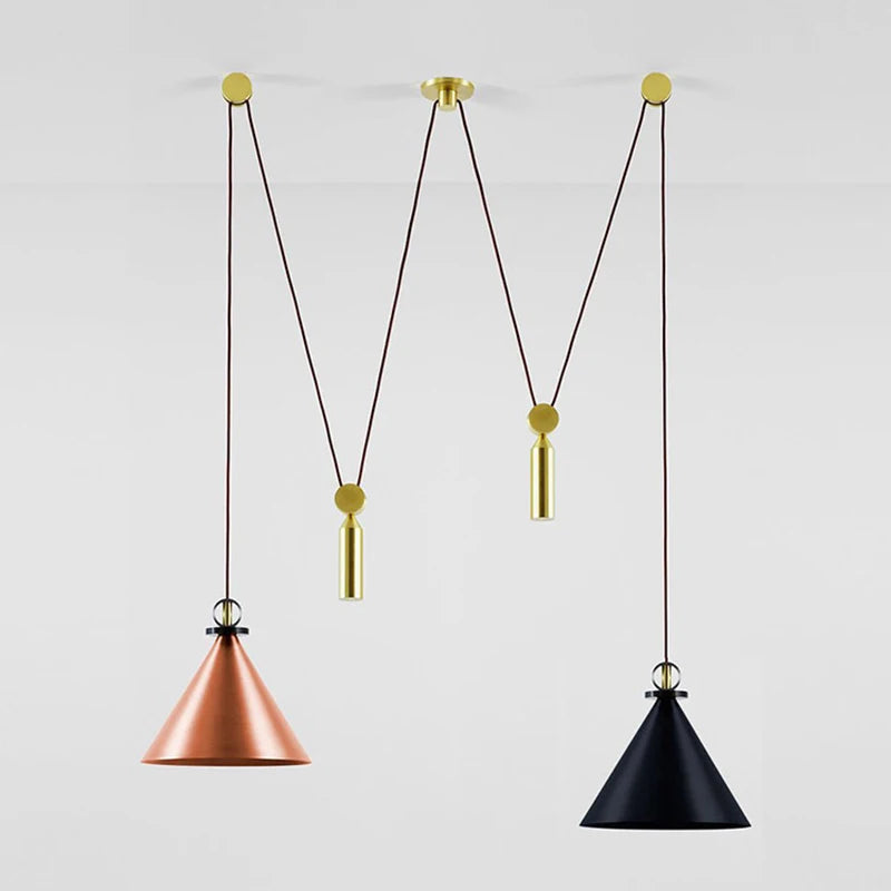 Modern Creative Single E14 Pendant Lamp Nordic DIY Combin Metal Bedroom Living room Dinning Room Decor LED Light Hanging Fixture