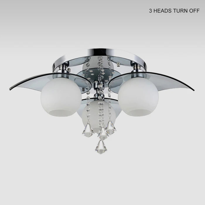 Modern K9 Crystal Colrful LED Light Chandelier Lamp Home Deco Glass Ball LED Chandelier Light Fixture Remoter Control