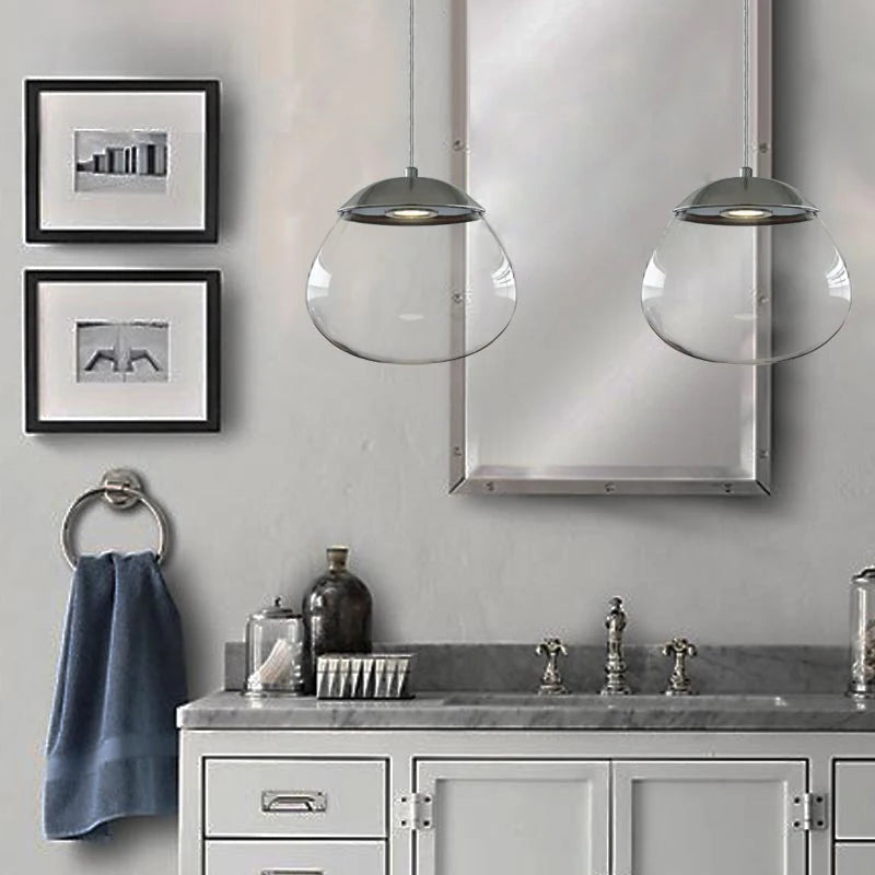 LED Light for Children Bedrooms Eggplant Crystal Pendant Light Hanging Light In Home for Bar Cafe Lamp Home Fixture Led Lamp