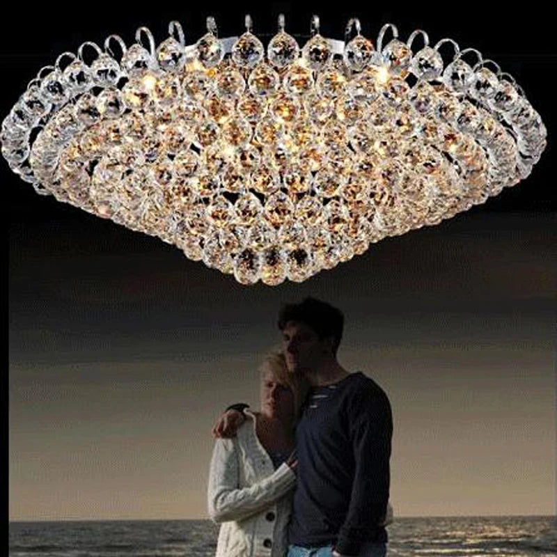 K9 Crystal Led Ceiling Lamp Modern Minimalist Bedroom Crystal Lamp Living Room Lights Restaurant Balcony Aisle Porch Lights