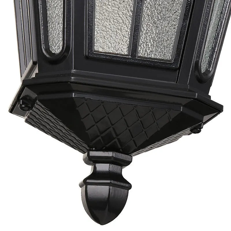 Vintage outdoor Aluminum pendant lamp E27 waterproof porch glass pendant light