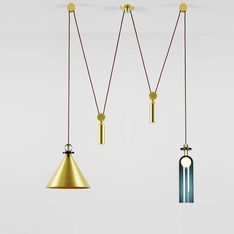 Modern Creative Single E14 Pendant Lamp Nordic DIY Combin Metal Bedroom Living room Dinning Room Decor LED Light Hanging Fixture