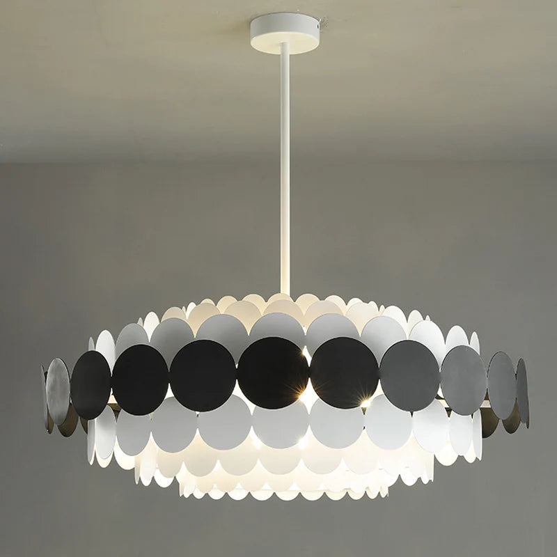 Nordic Creative Red Pendant Lamp for Children's Bedroom Home Decor Modern LED E14 Bulb Hang Lighting Fixture with Metal Plate