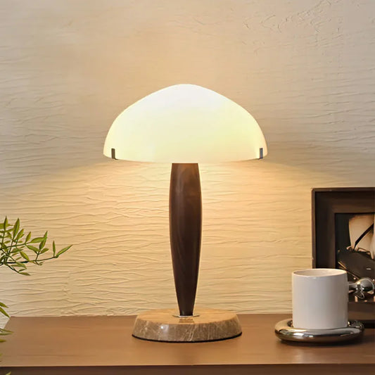 Scandinavian Style Vintage Table Lamp Danish Designer Bedroom Bedside Lamp Modern Simple Walnut Antique Table Lamps