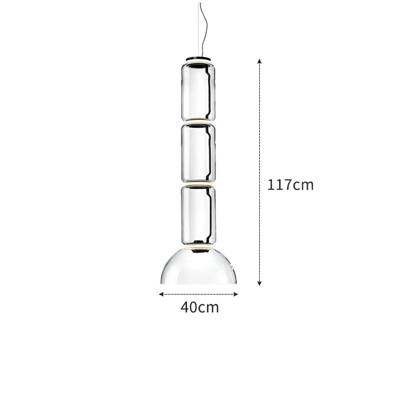 Nordic Glass Shade LED Bulb Pendant Lamps for Dining Room Home Decor Minimalist Designer Black Bamboo Pendant Lighting Fixture