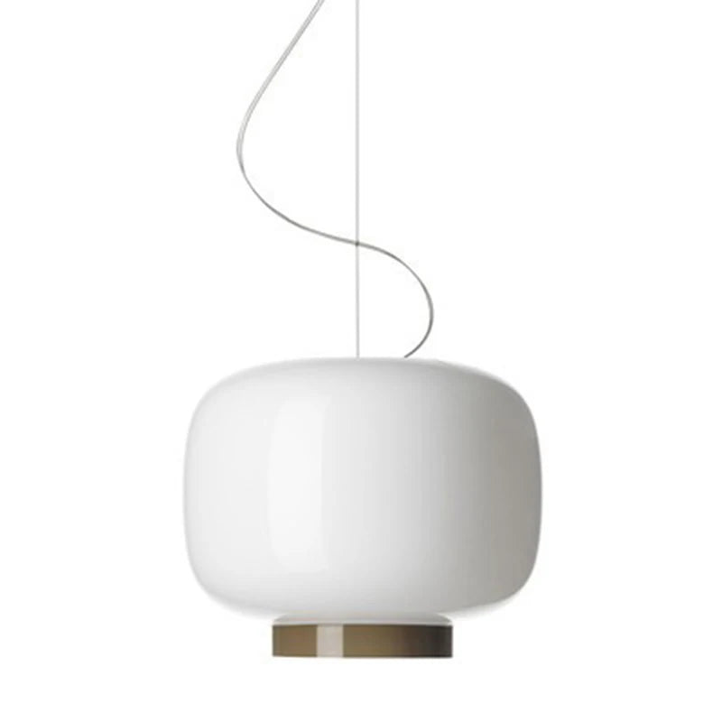 Nordic Italian Minimalist Orange Glass LED Pendant Light with Hand blown Art Design for Living Room Home Decor E27 LED Lamp