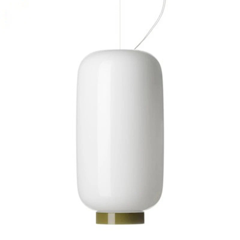Nordic Italian Minimalist Orange Glass LED Pendant Light with Hand blown Art Design for Living Room Home Decor E27 LED Lamp
