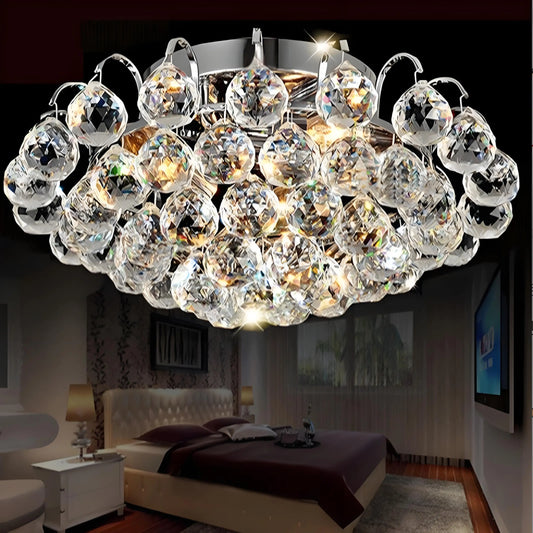 K9 Crystal Led Ceiling Lamp Modern Minimalist Bedroom Crystal Lamp Living Room Lights Restaurant Balcony Aisle Porch Lights