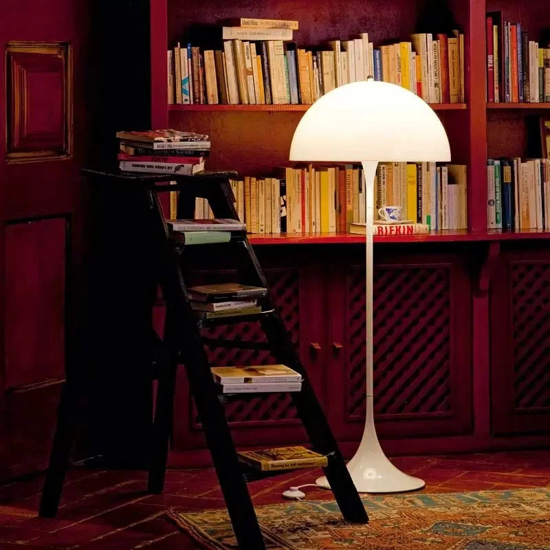 Danish Modern Minimalist White Acrylic Floor Lamp LED E27 Decor Bedroom Living Room Study Atmosphere Lighting Standing Fixture
