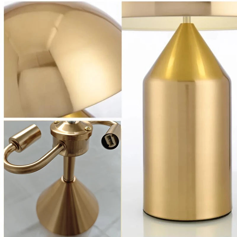 Nordic Mushroom Table Lamp - LED Desktop Light for Bedroom Living Room