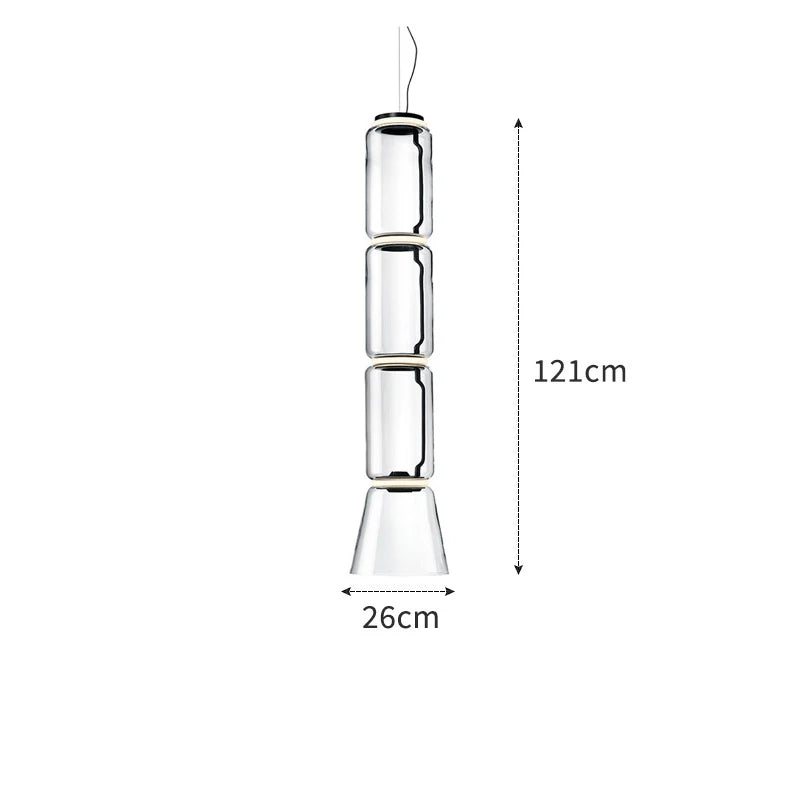 Nordic Glass Shade LED Bulb Pendant Lamps for Dining Room Home Decor Minimalist Designer Black Bamboo Pendant Lighting Fixture