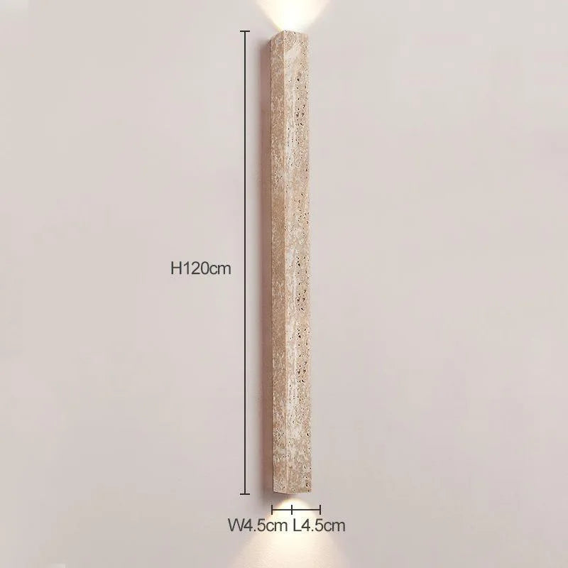 Vintage Artistic Natural Stone Wall Lamp LED E27 Sconce Lighting for Staircase Bedroom Living Room Indoor Home Decor