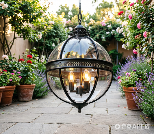 Vintage Loft Globe Pendant Light — Outdoor Lighting Redefined