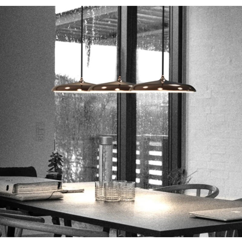 Nordic Simple Pendant Lamp Iron Paint Creative UFO Personality LED Macarons Color Single Head Bedside Lighting Lamp