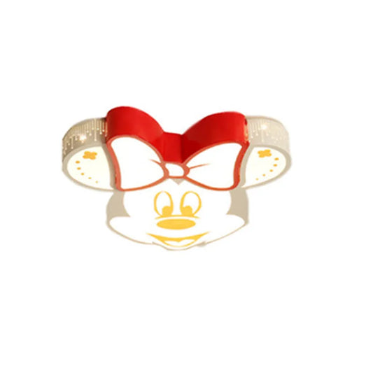 Cartoon Nordic Kids LED Ceiling Lamp with Dimming Remote Control for Bedroom Smart Ceiling Mounted Children's Lighting Decor‌