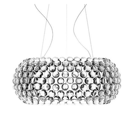 Modern Living Room Acrylic Remote Control Pendant Lights Restaurant Foscarini Caboche Dia35/50/65CM Clear Gold Lamp Dimming
