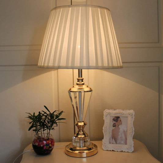 European Crystal Table Lamp For Home Decorative Bedroom