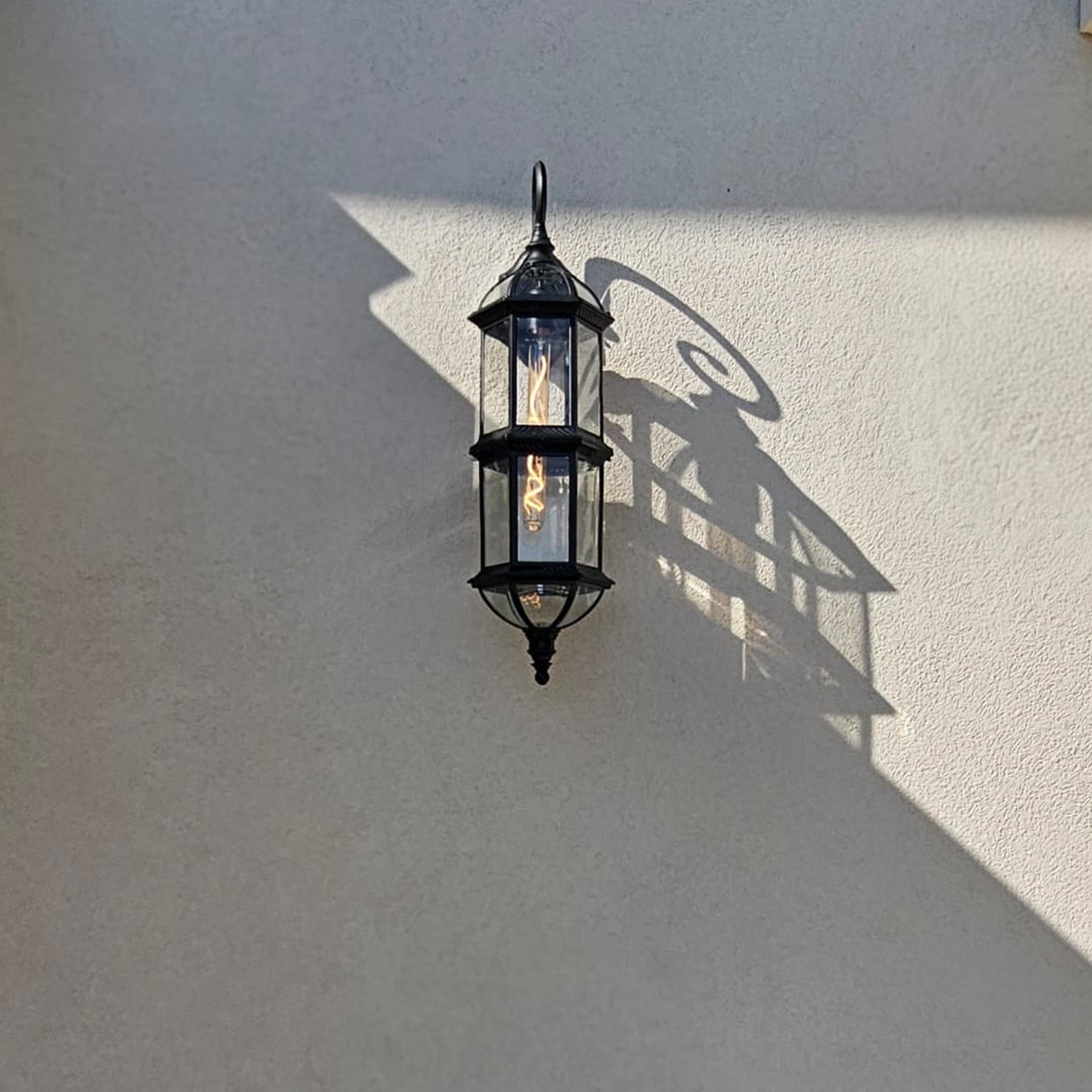 double lampshade waterproof wall lamp for outdoor