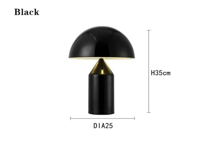 Nordic Mushroom Table Lamp - LED Desktop Light for Bedroom Living Room