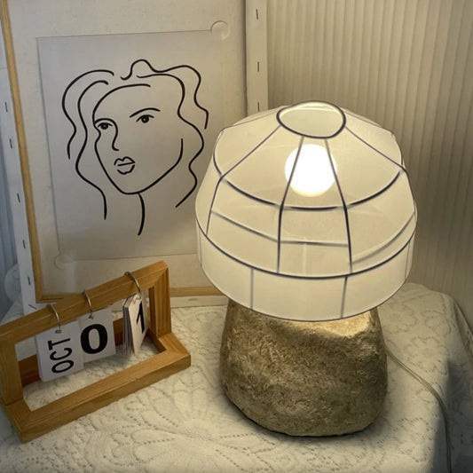 French Vintage Wabi-Sabi Table Lamp - Modern Luxurious Post-Modern Decorative Light Fixture with Creative Design
