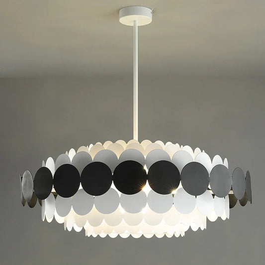 Nordic Creative Red Pendant Lamp for Children's Bedroom Home Decor Modern LED E14 Bulb Hang Lighting Fixture with Metal Plate