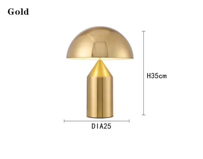 Nordic Mushroom Table Lamp - LED Desktop Light for Bedroom Living Room