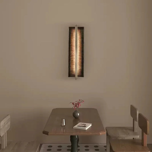 Postmoern Brief Wall Sconce Lamp for Living Room Home Decor Nordic Bronze Iron LED Wall Lighting Fixture