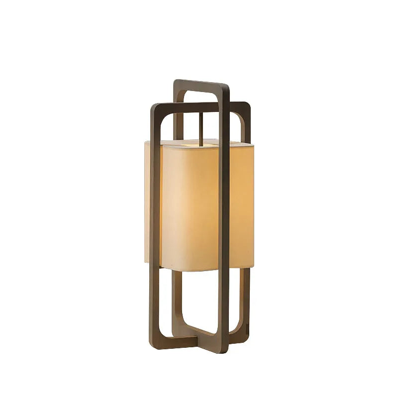 New Chinese Style Solid Wood Study Room Decoration Floor Lamp Classical Bedroom Living Room LED Lighting Standing Fixture