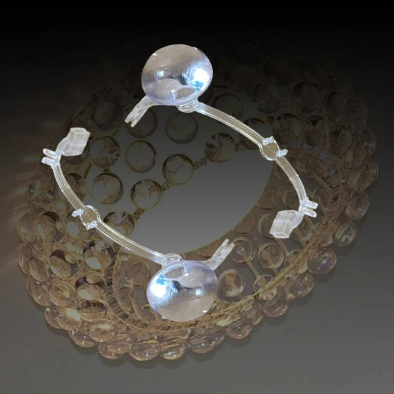 Acrylic Replacement Beads & Bows for Foscarini Caboche Pendant Lamp | Transparent Accessories