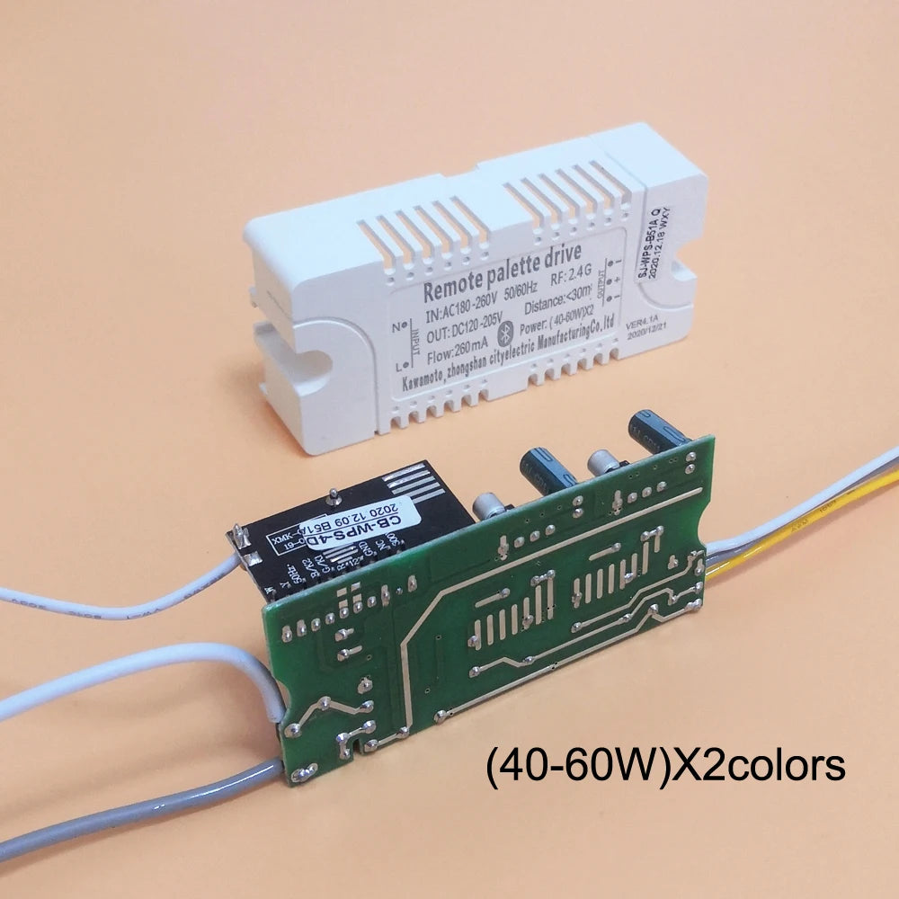 2.4G RF & APP Bluetooth LED Driver | Dimmable & Color-Adjustable Transformer for Ceiling Lamps AC220V