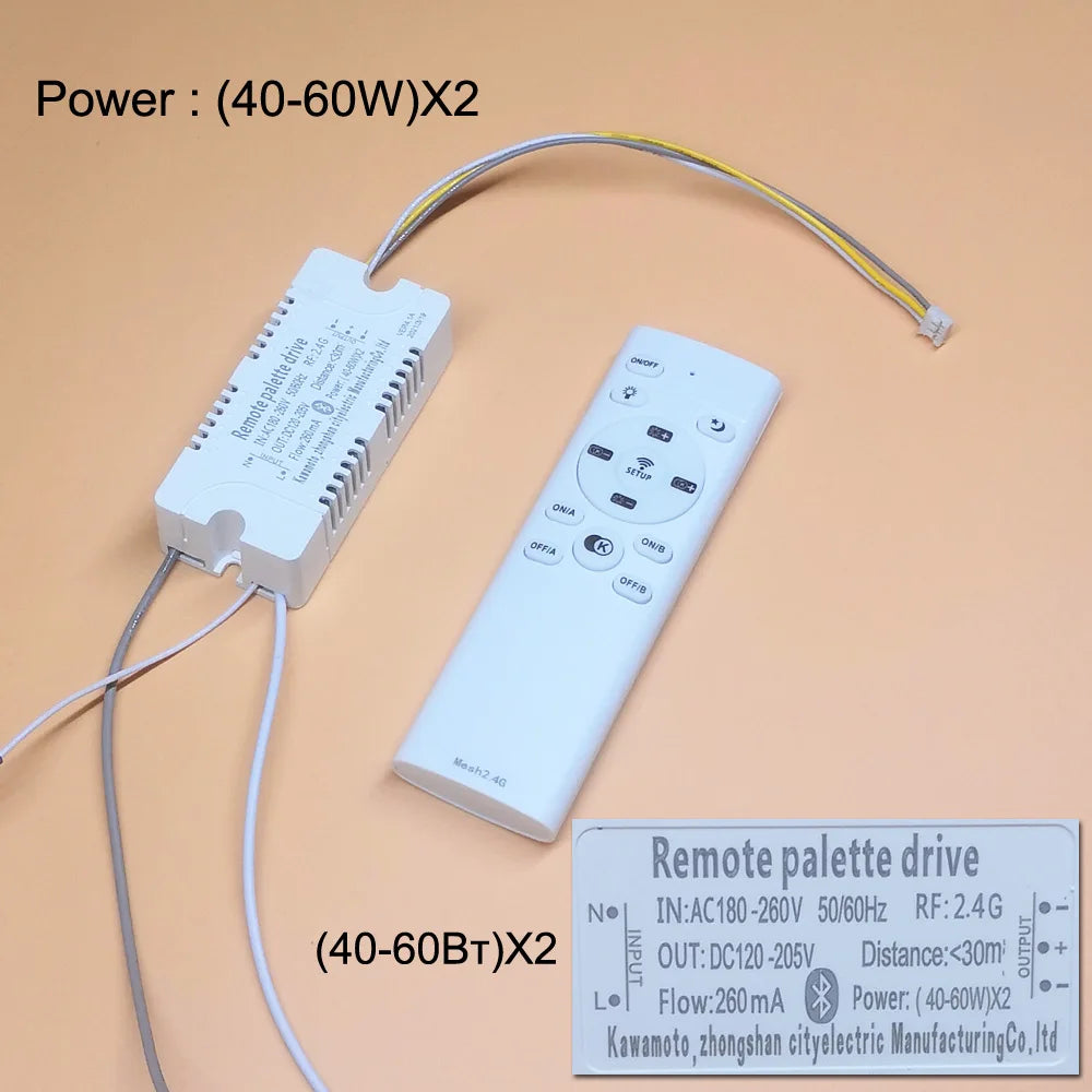 2.4G RF & APP Bluetooth LED Driver | Dimmable & Color-Adjustable Transformer for Ceiling Lamps AC220V